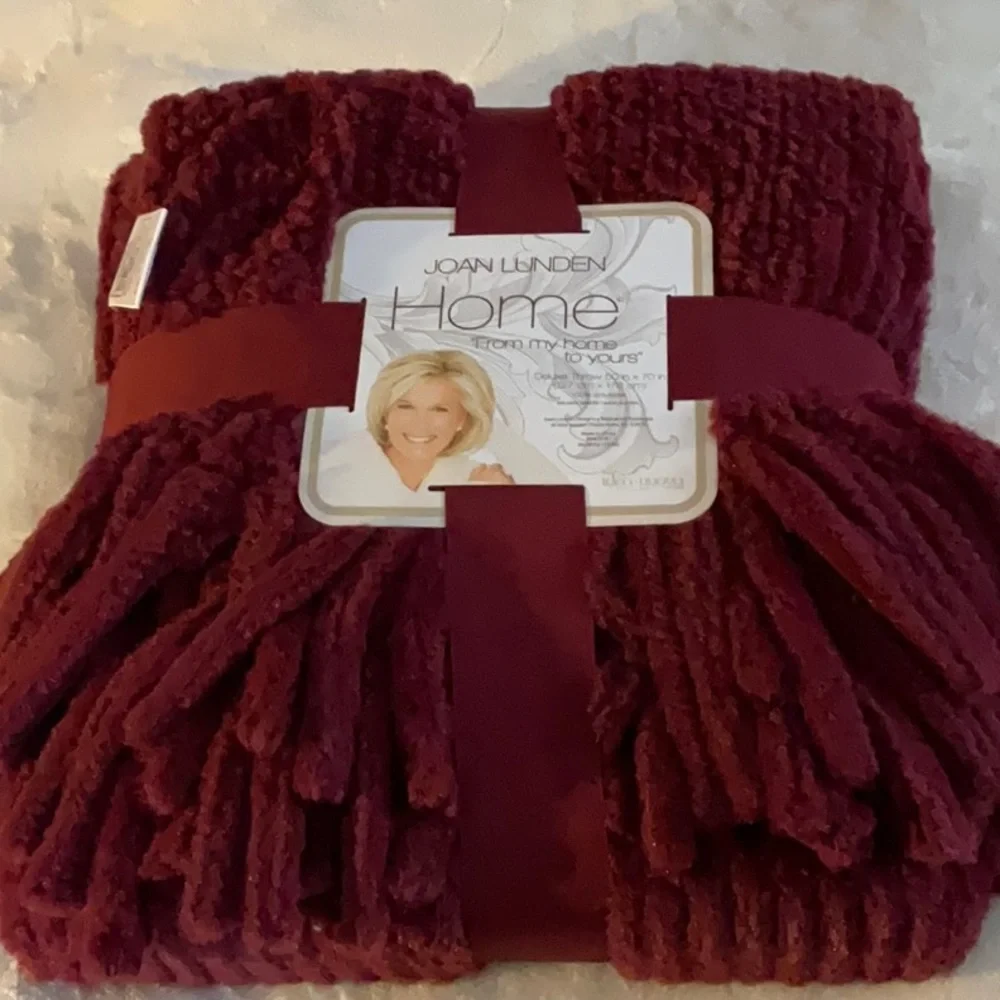 Joan Lunden Faux Fur Throw Blanket